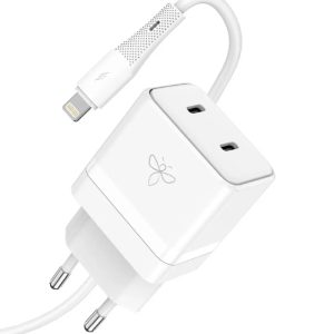 מטען קיר מהיר 33W עם שתי יציאות Type-C